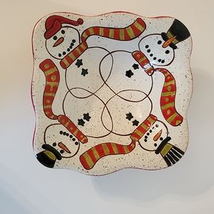 Snowman Decor Bowl